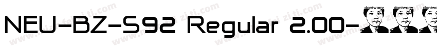 NEU-BZ-S92 Regular 2.00字体转换